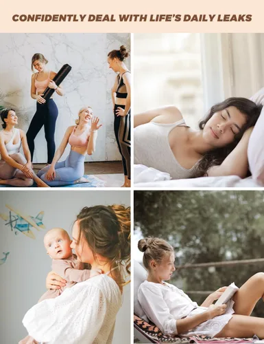 Vista 5 de Allbase Ropa Interior de Período para Mujeres Damas Calzones Protectores para Incontinencia Alta Absorbencia Bragas Menstruales a Prueba de Fugas