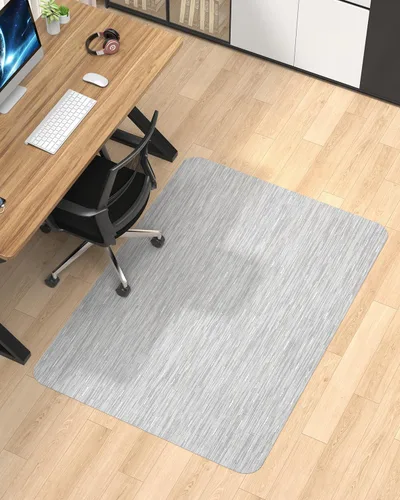 Vista 12 de Blvornl Alfombrilla para Silla de Oficina para Suelo de Madera Dura, 35.4"×47.2" Alfombrilla de Escritorio para Computadora para Madera Dura Negro