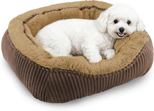 Vista 12 de Camas para perros y gatos pequeños, medianos y grandes. Cama lavable para mascotas, sofá cama ortopédica para perros, cama suave y calmante