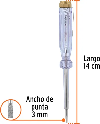 Vista 3 de TRUPER PROCO-14 Probadores de circuito de CA 5 1/2" (14cm)