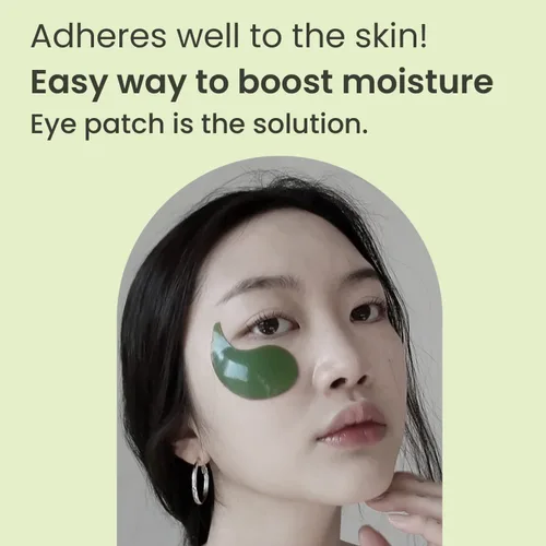 Vista 6 de HEIMISH Matcha Biome - Parche de hidrogel para ojos – Parches antienvejecimiento para debajo de los ojos, hidratante, reafirmante, calmante
