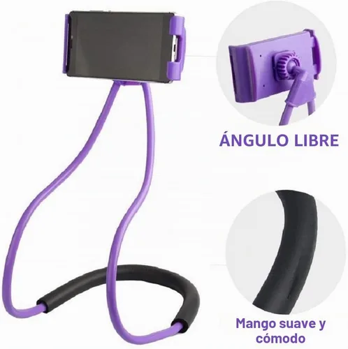 Vista 6 de Soporte para teléfono celular con cuello de cisne perezoso, soporte