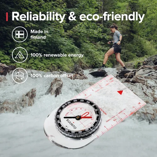 Vista 9 de Suunto A-30 Brújula: Brújula compacta para senderismo con marcas luminosas en poca luz