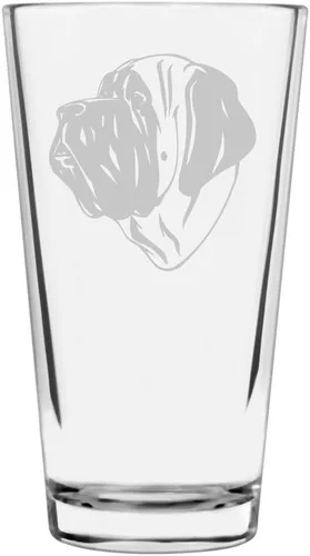 Vista 159 de Podenco Canario - Vaso de pinta de 16 onzas con temática de perro personalizado