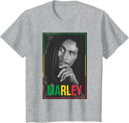 Vista 51 de Camiseta blanca oficial de Bob Marley Photo S Negro
