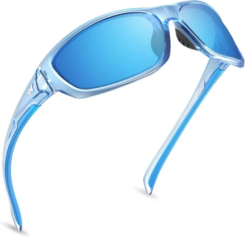 Vista 12 de KastKing Hiwassee - Gafas de sol deportivas polarizadas para hombres y mujeres, gafas de sol envolventes para pesca, ciclismo y correr, protección UV