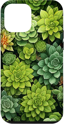 Vista 16 de Succulent Plant Botanical Green Floral Pattern Flower Cactus Case for iPhone 17