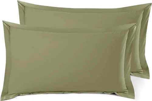 Vista 122 de Nestl Juego de 2 fundas tipo sham de almohada suaves - Fundas de almohada de microfibra de doble cepillado - Fundas de almohada de cama premium