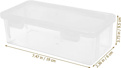 Vista 2 de LIFKOME Caja de almacenamiento de pan de plástico con tapa hermética para mantener el sabor y la frescura hermética para el mostrador de la cocina