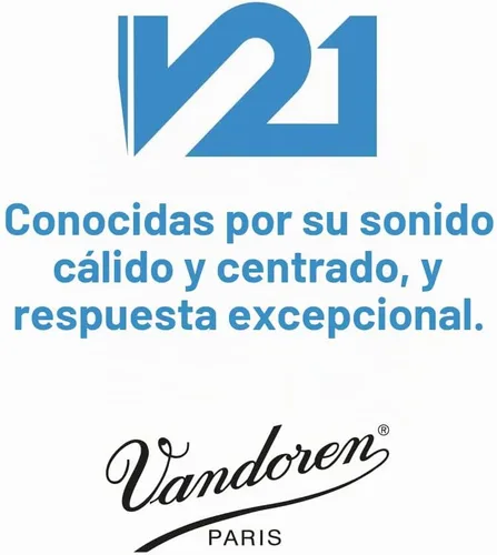 Vista 3 de Vandoren SR8125 - Cañas para saxofón alto V21 (fuerza de 2.5); Caja de 10