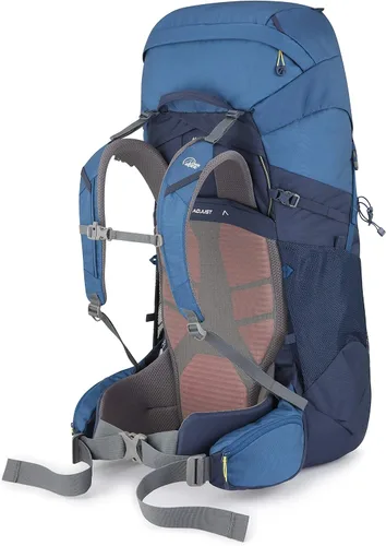 Vista 4 de Lowe Alpine Sirac Mochila de senderismo para varios días, Sirac 65 litros, tinta profunda/tinta