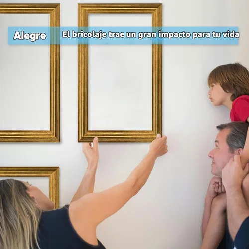 Vista 7 de Art3d - Juego de 6 molduras precortadas para pared, paneles de revestimiento para montar, para interior, sala de estar, dormitorio, se instalan