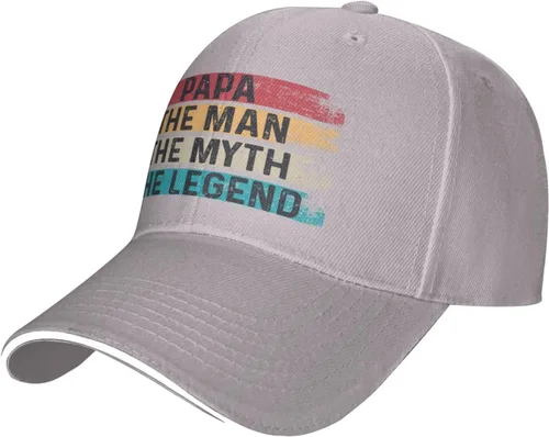 Vista 11 de Papa The Man The Myth The Legend Baseball Cap for Men Women Adjustable Funny Dad Hat