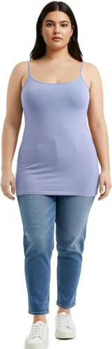 Vista 202 de Emmalise Camisola larga casual básica para mujer, con tirantes ajustables, top en capas