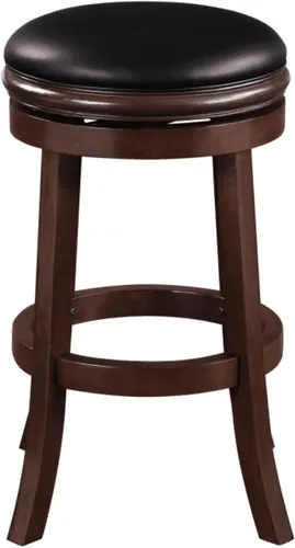 Vista 3 de Boraam Taburete giratorio sin espalda, 29" altura de barra, negro/capuchino Negro/Cappuccino