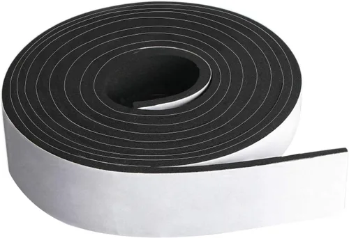 Vista 10 de Dualplex - Rollo de tira de espuma de neopreno, 1 pulgada de ancho x 10 pies de largo x 1/4 pulgadas de grosor, sellado contra la intemperie, tiras