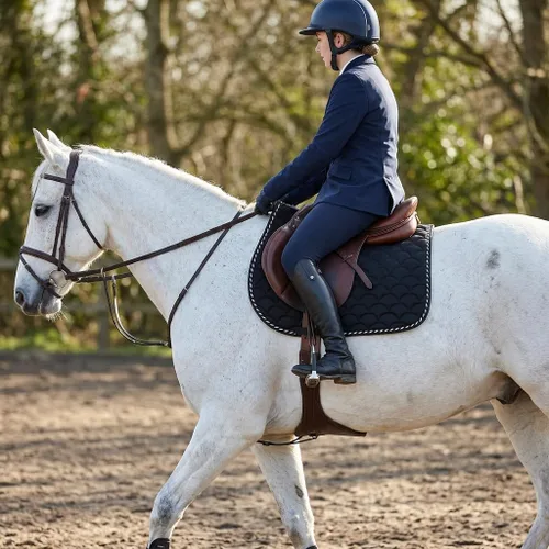 Vista 4 de Horse English Quilted Contoured All-Purpose Trail Saddle Pad 7296