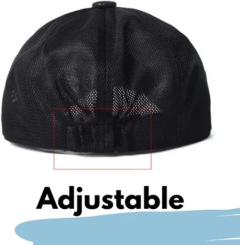 Vista 4 de Newsboy - Gorros de malla Gatsby para hombre, gorro de verano transpirable ajustable