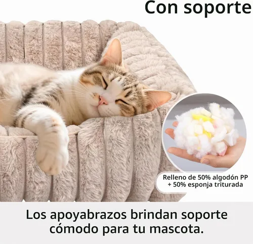 Vista 4 de Cama ultrasuave para perros y gatos pequeños y medianos, lavable a máquina, cama rectangular para mascotas con parte inferior antideslizante, tapete