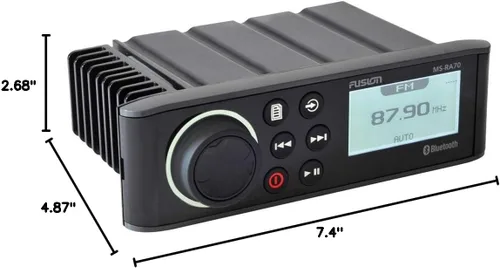 Vista 6 de Fusion MS-RA70 Estéreo con 4x50W AM/FM/Bluetooth 2-Zone USB Control inalámbrico para Fusion Link App