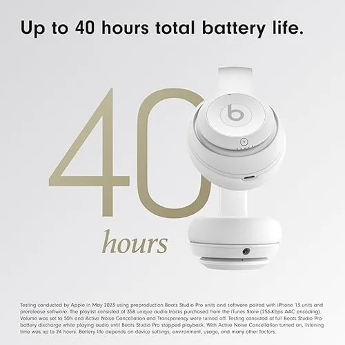 Vista 3 de Beats Studio Pro - Auriculares inalámbricos Bluetooth con cancelación de ruido, audio espacial personalizado, audio sin pérdida USB-C