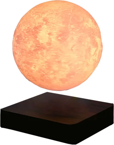 Vista 12 de Luz nocturna de luna magnética flotante planeta lámpara interior impresión 3D LED cabecera enfermería regalo creativo lámpara de mesa