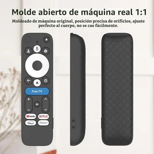 Vista 3 de LEFXMOPHY Funda para teléfono celular Google TV 4K Pro Streaming Device (2024) Funda protectora remota Android TV Box - Negro