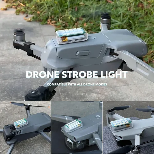 Vista 6 de SYMIK GS600 - Luz estroboscópica para dron, distancia de visibilidad de 3.7 mi (3.7 millas), color blanco/rojo/verde, cumple con el requisito