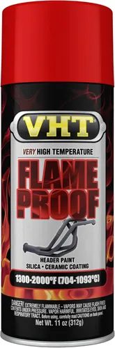 Vista 8 de VHT SP117 Pintura en aerosol de muy alta temperatura con revestimiento ignífugo - Acabado plano de aluminio - Lata de aerosol de 11 oz