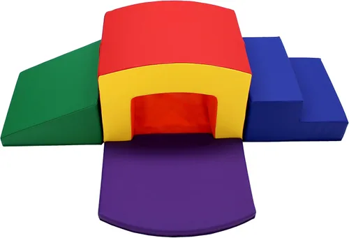 Vista 3 de FDP SoftScape Playtime Grow-n-Learn - Escalador de túnel para niños pequeños