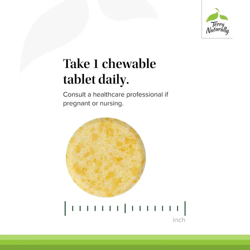 Vista 4 de Terry Naturally CoQ10 Chewables - Suplemento de apoyo de energía celular - Suplemento masticable CoQ10 de mayor absorción - Suplemento nutricional