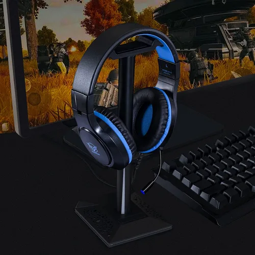 Vista 7 de Auriculares para juegos para Nintendo Switch, Xbox One, PS4, PS5, sonido envolvente de graves y cancelación de ruido con micrófono flexible