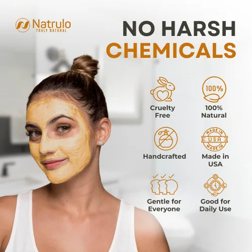 Vista 7 de Mascarilla facial de miel – Mascarilla facial calmante de avena natural para eczema, psoriasis, piel sensible seca – Alivio calmante para la piel