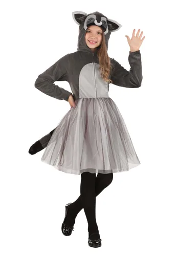 Vista 2 de Disfraz de Mapache con Tutú para Niños Multicolor