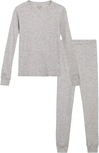Vista 42 de Rene Rofe Girls' Thermal Underwear Set - 2 Piece Waffle Knit Top and Long Johns (2T-16)
