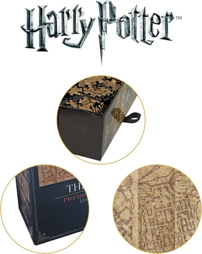 Vista 4 de The Noble Collection Rompecabezas del mapa del merodeador de Harry Potter