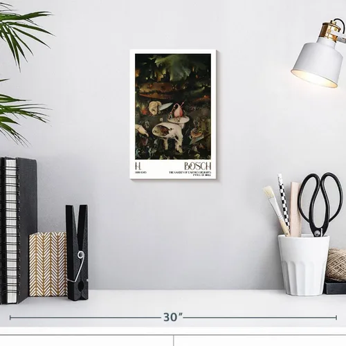 Vista 3 de Hieronymus Bosch - Arte de pared con texto en inglés "The Garden Of Earthly Delights" (El jardín de las delicias terrenales) para pared, póster