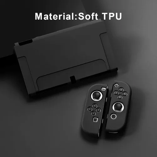 Vista 2 de Funda protectora personalizada para el modelo OLED de Nintendo Switch (2021), funda OLED personalizada para Switch de tu foto, logotipo, arte