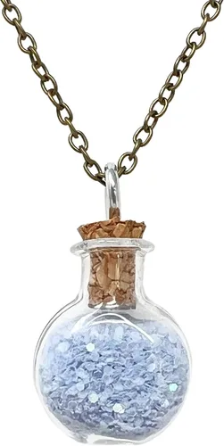 Vista 6 de UMBRELLALABORATORY Collar mágico Pixie Steampunk Fire Kawaii Angel Jewelry relleno de polvo que brilla en la oscuridad