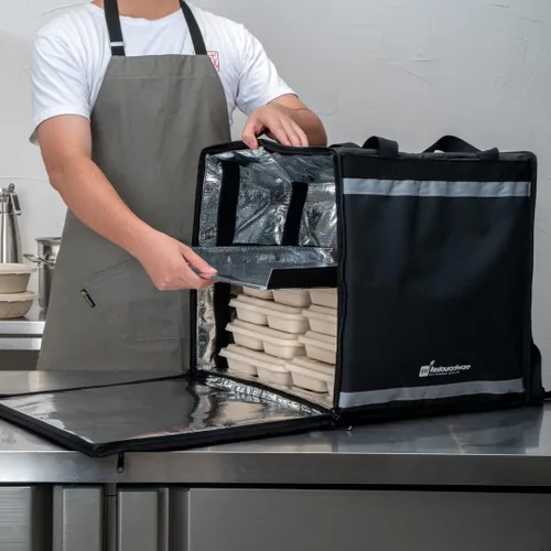 Vista 6 de Restaurantware Cater Tek - Bolsas para entrega de alimentos (14.9 x 13.1 x 9.4 pulgadas)