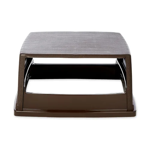 Vista 2 de Rubbermaid Commercial Products Glutton - Cubo de basura grande de 56 galones, color marrón, compatible con el bote de basura Rubbermaid resistente a