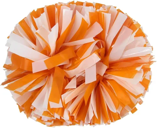 Vista 11 de Lovecheer 2 pompones de plástico para animadoras con mango de bastón para niños y adultos, para animar a fiestas de espíritu de equipo deportivo