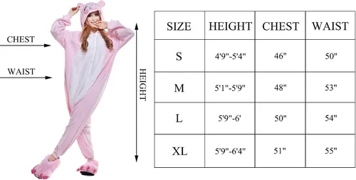 Vista 5 de NEWCOSPLAY Unisex Animal Onesie Adult Plush One Piece Pajamas Cosplay Costume