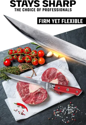 Vista 2 de Dalstrong Cuchillo para deshuesar – Serie Shogun – Cuchillo de acero japonés AUS-10V Super Steel de 6 pulgadas – Regalo – Tratado al vacío – Mango