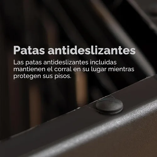 Vista 4 de IRIS USA Corralito para perros de 4 paneles de 24" con puerta, 35 x 35 x 24, corralito para cachorros, corralito para perros de interior, cerca