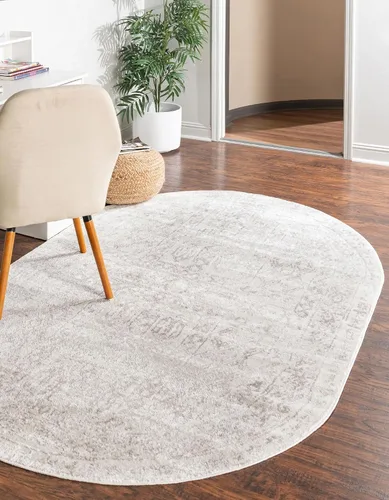 Vista 8 de Unique Loom Oxford Collection - Alfombra rectangular de 2 x 3 pies 1 pulgada, color beige y marfil