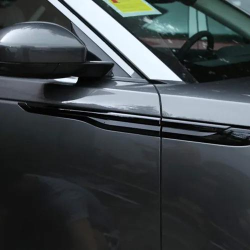 Vista 5 de 4 unids Piano negro lado Fender cubierta Trim ABS plástico para Land Rover Range Rover Velar 2017 2018 accesorios de coche