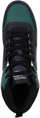 Vista 4 de Nautica Tenis de moda para hombre, con cordones, estilo baloncesto, zapatos para caminar