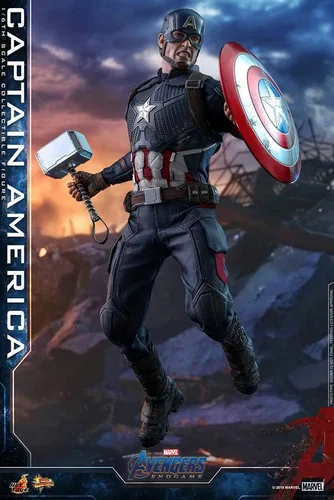 Vista 9 de Hot Toys 1:6 Capitán América - Vengadores: Endgame, Multicolor, HT904685