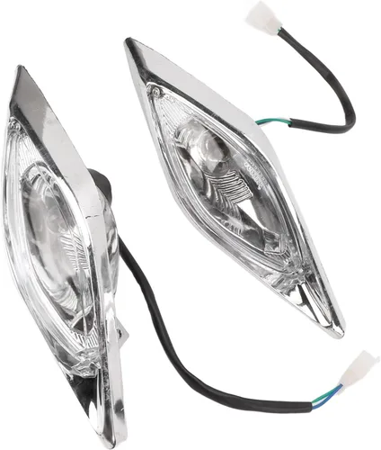 Vista 9 de POCREATION Juego de faros delanteros LED ATV, lámpara izquierda y derecha de 3 cables de 12 V para 125 4 ruedas Quad